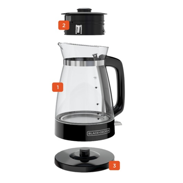 BD00292-2 Hervidor Black+Decker Iluminación LED