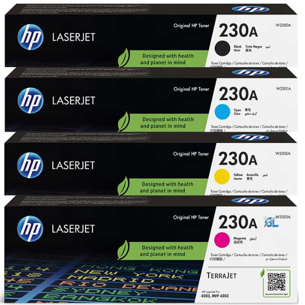 HP02163 2 Toner HP cian 230A 1800pgs W2301A