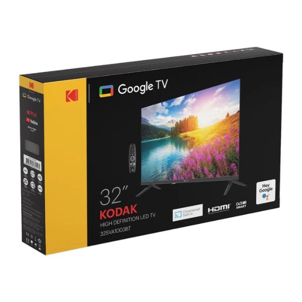 KD00001 (4) Pantalla Kodak Google TV 32" HD, 32SVA1003BT
