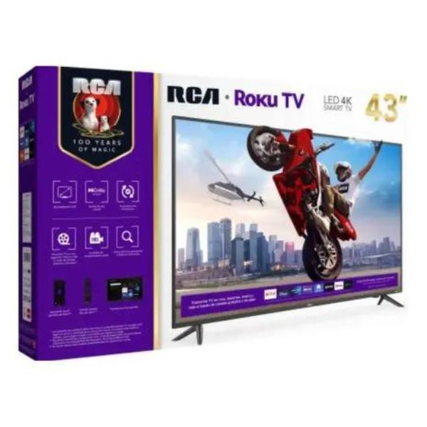 RC43RK FHD Pantalla RCA Roku 43" 4K Smart TV, RC43RK