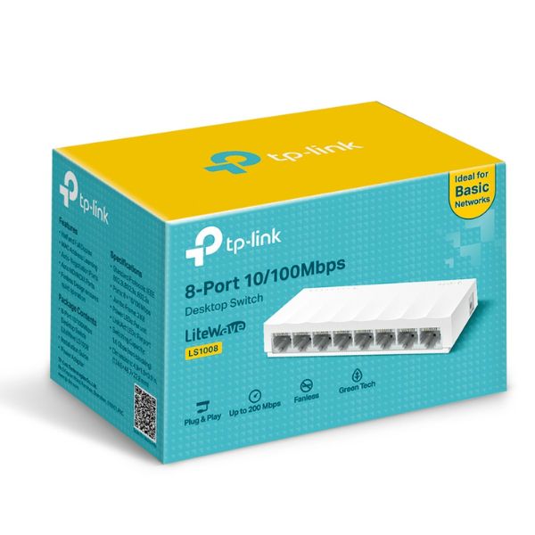 EC3102027 (3) Switch Tp-Link LS1008 de 8 Puertos 10/100Mbps de Escritorio