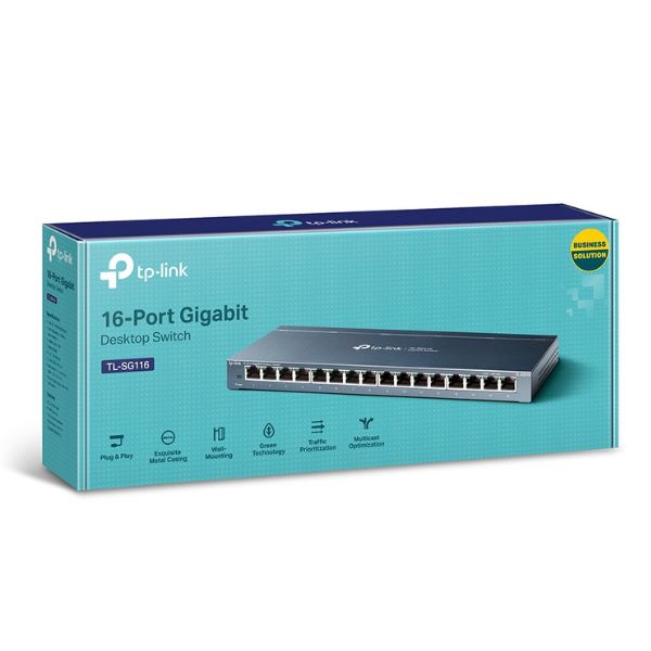 EC3102038 (5) Switch Tp-Link TL-SG116 de 16 Puertos Gigabit No Gestionable