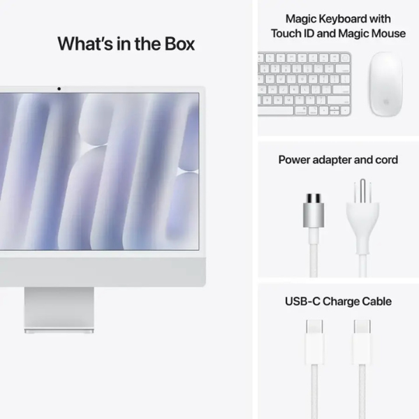 B0DL75531G (4) Computadora Apple iMac 2024 24" con Chip M4 |16GB | 8 núcleos