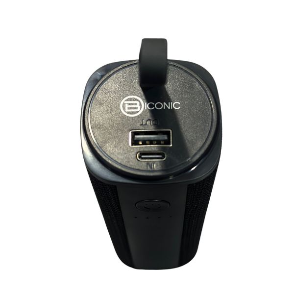 BC-AU-BE-154-BK-4 Kit Biconic Parlante 3 en 1 Portátil Recargable BC-AU-BE-154