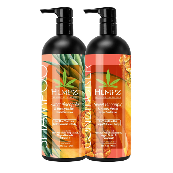 B09YZWT35Z (4) Set Hempz con Biotina Vegana y Vitamina C para Cabello Fino