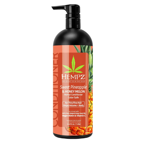 B0BQ5RQ589 Acondicionador Hempz con Biotina Vegana y Vitamina C para Cabello Fino