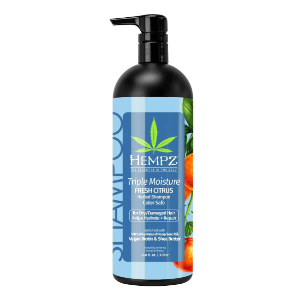 B0BQ5V8CTP (2) Shampoo Hempz con Biotina Vegana para Cabello Seco y Dañado