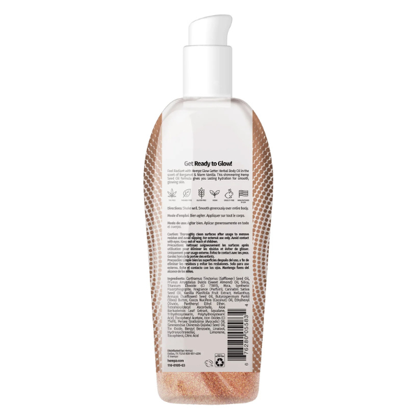 B0D186KZSK (2) Aceite Corporal Hempz Glow Getter con Brillo