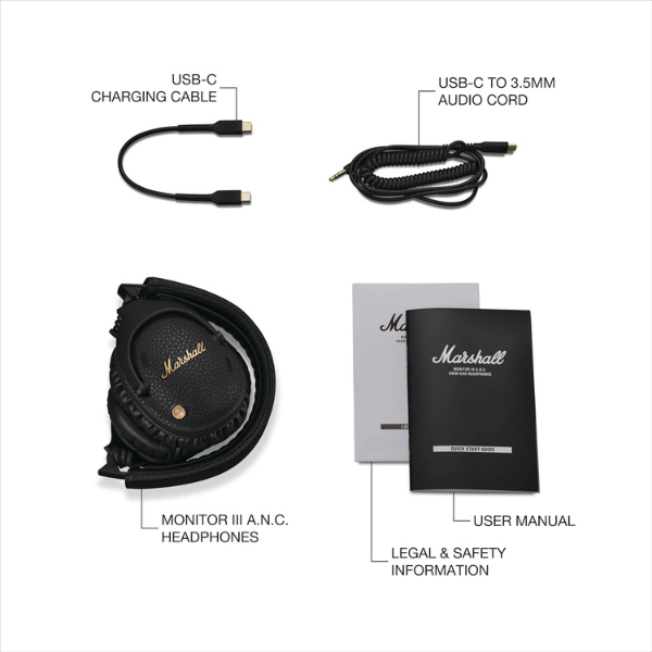 B0DFDT1TWC (7) Audífonos Marshall Monitor III Bluetooth