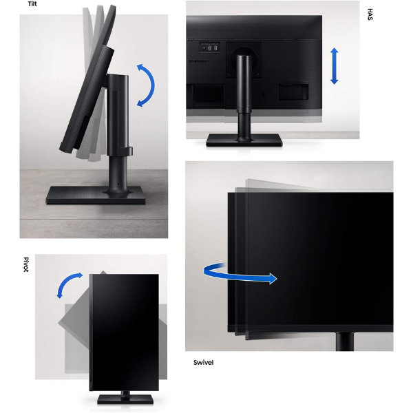LF24T454FQNXGO (6) Monitor Samsung 24" FHD Flat Internal Power HAS
