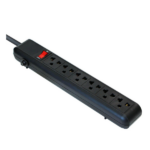 Regleta ArgomTech 6 tomas, ARG-AC-0252BK