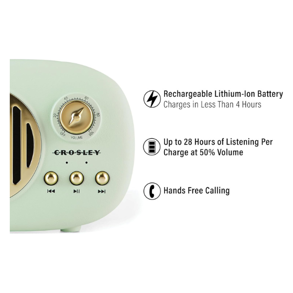 B0D4638SM2 (3) Parlante Crosley CR3044A-MN Piper Bluetooth