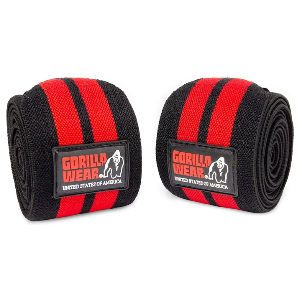 GW-KNEEWRAPS-RED (5) Vendas para Rodilla Gorilla 2mts