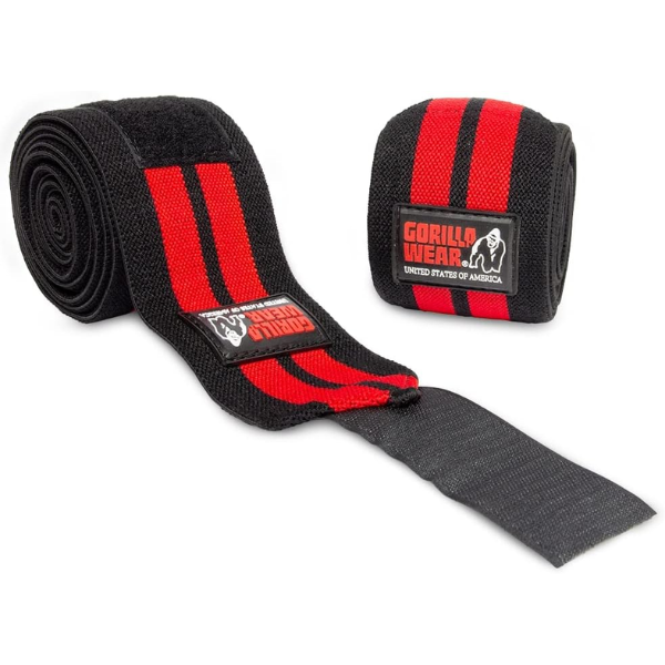 GW-KNEEWRAPS-RED (6) Vendas para Rodilla Gorilla 2mts