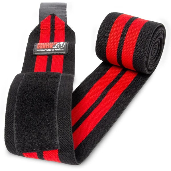 GW-KNEEWRAPS-RED (8) Vendas para Rodilla Gorilla 2mts