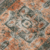 Naranja/Negro Alfombra Collive