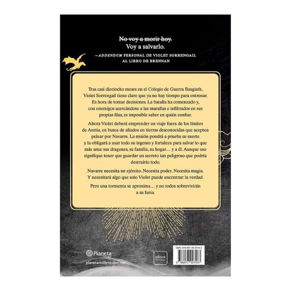 978-6073923163-2 Alas de ónix de Rebecca Yarros