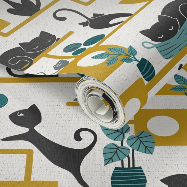 B0BQJWHPJV Papel tapiz Spoonflower Autoadhesivo 24" x 36"