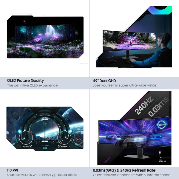 B0CDQMQQS2 (16) Monitor Samsung Odyssey OLED G93SC 49”