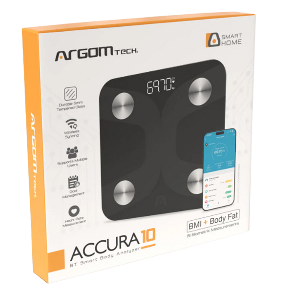 ARG-SC-8210BK (2) Balanza inteligente ArgomTech Accura 10 BT Digital