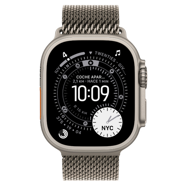 B0FQF9TJ86 (2) Reloj Apple Watch Ultra 3 GPS + Celular - Correa Milanese Loop en titanio