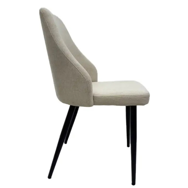 CS-687 (2) Silla de Comedor Tokoa de Tela de Lino