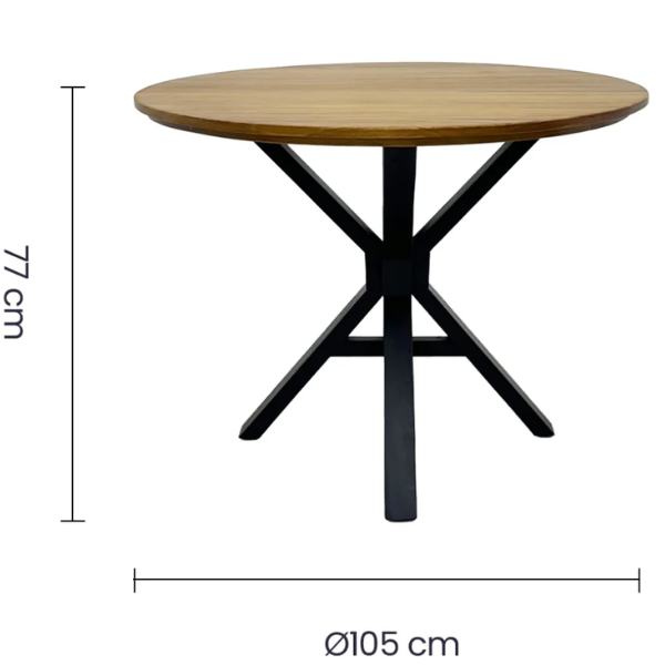 ME-682-2 Mesa de Comedor Tokoa Redonda