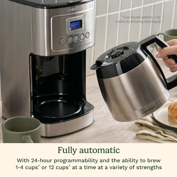 B01N6T5QNO-6 Cafetera Cuisinart de 12 tazas CUIDCC3400