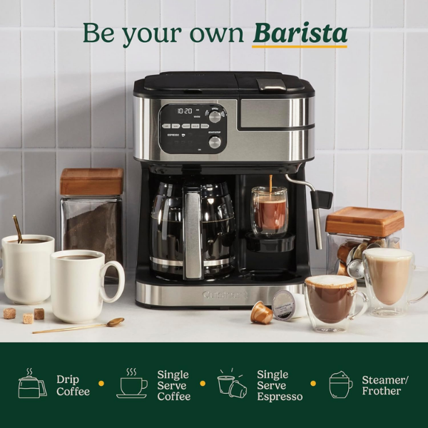 B0BWSMV57F-7 Cafetera Cuisinart 4-en-1 12 Tazas