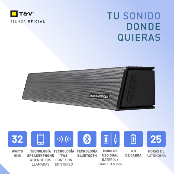 ECAS1004 (6) Barra de Sonido Thonet & Vander Holm 2 en 1