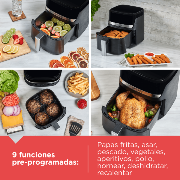 AFBD62-1BDLA (7) Freidora de aire Black+Decker PURIFRY de 5.5L, AFBD62-1BDLA