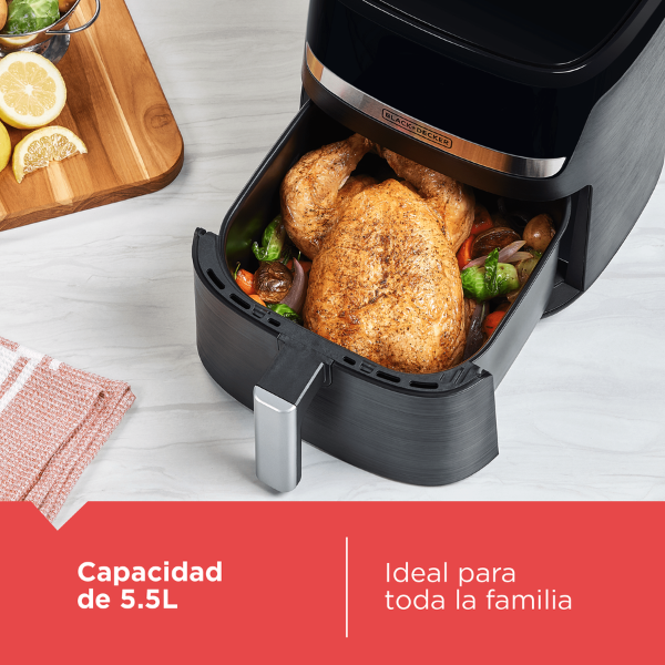 AFBD62-1BDLA (8) Freidora de aire Black+Decker PURIFRY de 5.5L, AFBD62-1BDLA