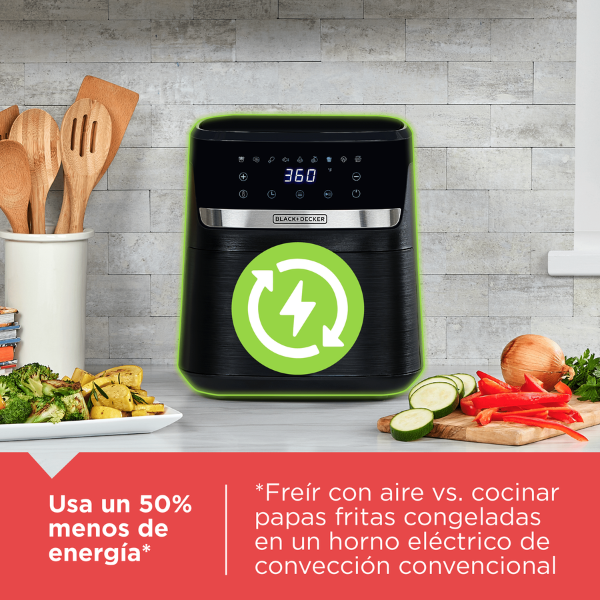 AFBD62-1BDLA (9) Freidora de aire Black+Decker PURIFRY de 5.5L, AFBD62-1BDLA