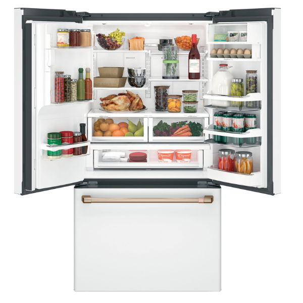 CYE22TP4MW2-MWH-BBR (2) Refrigerador Café Energy Star 22.1 pies CYE22TP4MW2