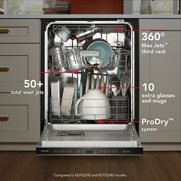 KDTS424SPS (5) Lavaplatos KitchenAid 360 Max Jets KDTS424S
