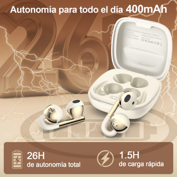 KIE-OR-GLD-6 Audífonos Kieslect Ora Earring Pods