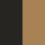 Mineral negro con herrajes bronce